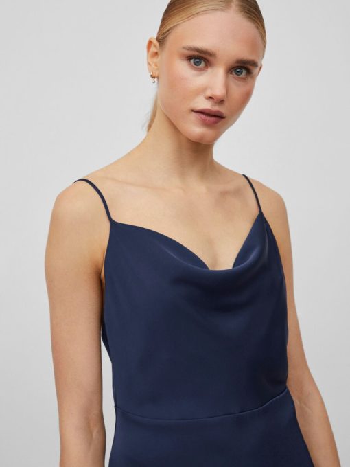 Vila Ravenna Strap Dress Navy Blazer