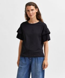 Selected Femme Rylie Florence Tee Black