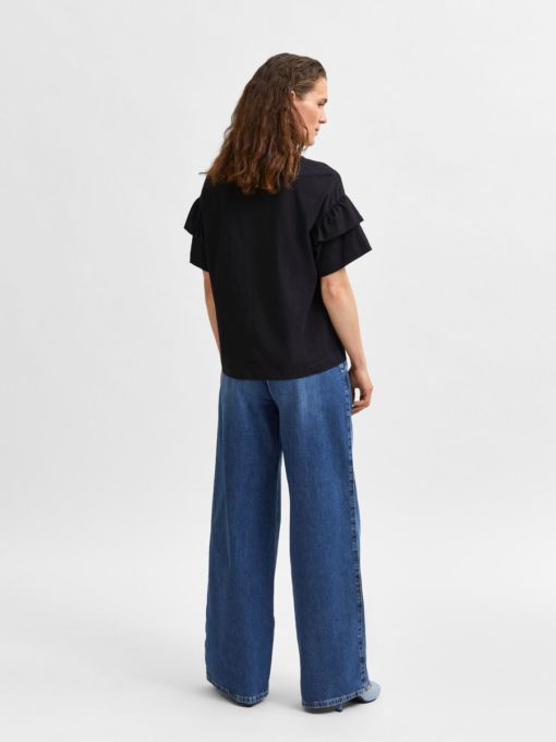 Selected Femme Rylie Florence Tee Black