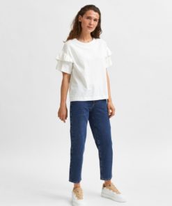 Selected Femme Rylie Florence Tee Snow White