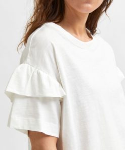 Selected Femme Rylie Florence Tee Snow White