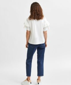 Selected Femme Rylie Florence Tee Snow White