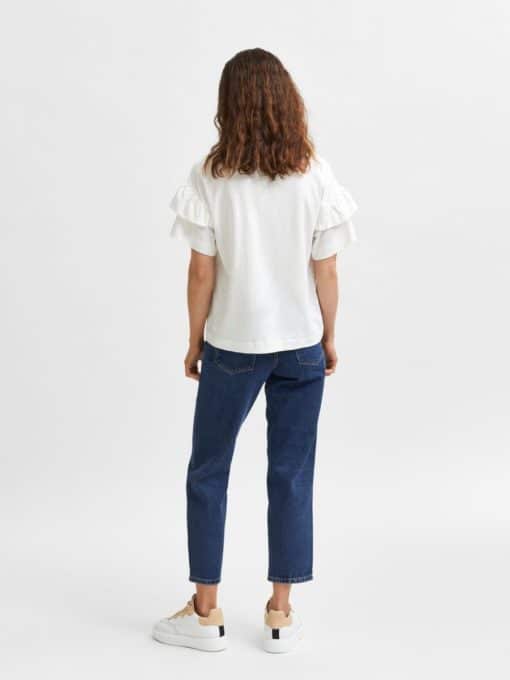 Selected Femme Rylie Florence Tee Snow White