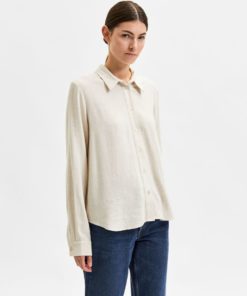 Selected Femme Viva Shirt Sandshell