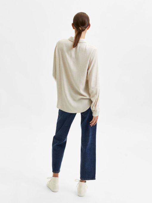 Selected Femme Viva Shirt Sandshell