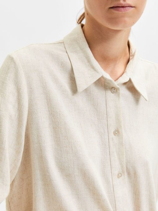 Selected Femme Viva Shirt Sandshell
