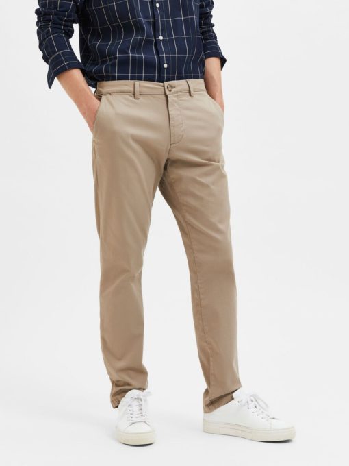 Selected Homme New Miles Slim Flex Pant Greige