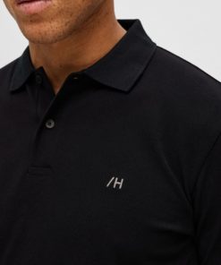 Selected Homme Dante SS Polo Black