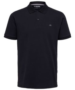 Selected Homme Dante SS Polo Black