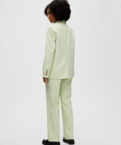 Selected Femme Doah Asymmetric Blazer Celadon Green