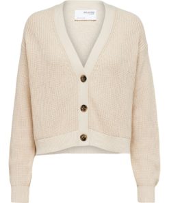 Selected Femme Sinna New Knit Cardigan Sandshell