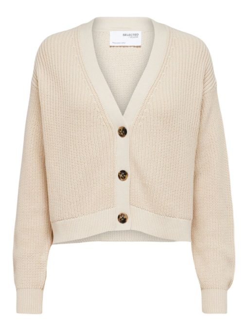 Selected Femme Sinna New Knit Cardigan Sandshell