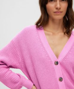 Selected Femme Sinna New Knit Cardigan Cyclamen