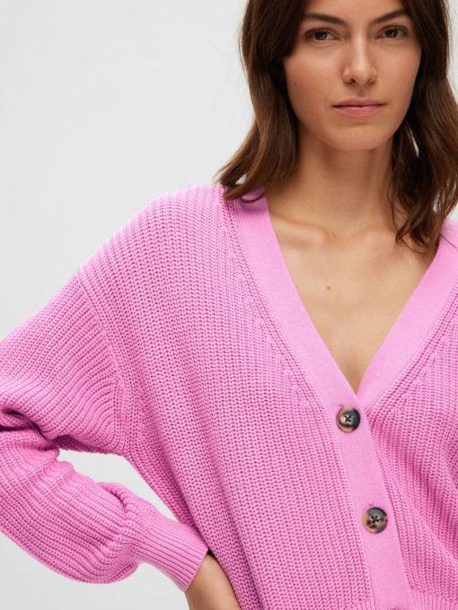 Selected Femme Sinna New Knit Cardigan Cyclamen