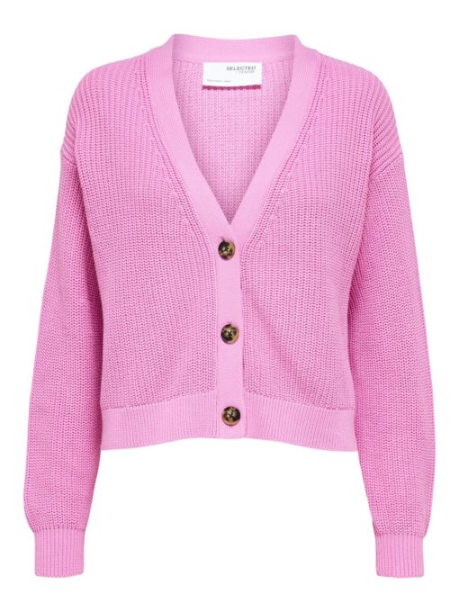Selected Femme Sinna New Knit Cardigan Cyclamen