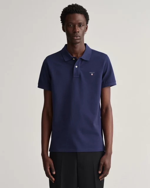 Gant Original Pique Rugger Evening Blue
