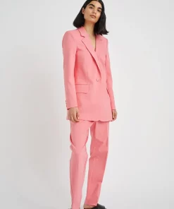 In Wear Zellaiw Long Blazer Pink Rose