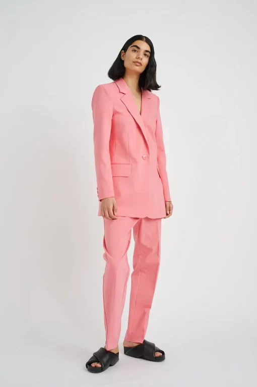 In Wear Zellaiw Long Blazer Pink Rose