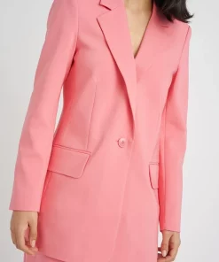 In Wear Zellaiw Long Blazer Pink Rose