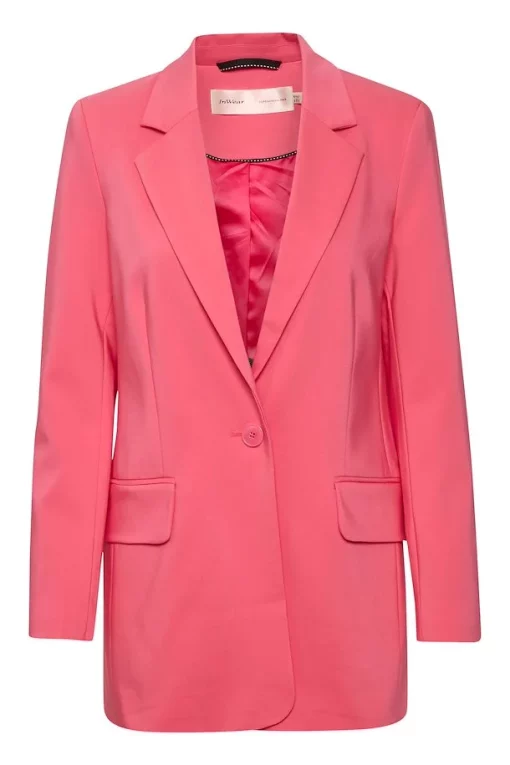 In Wear Zellaiw Long Blazer Pink Rose