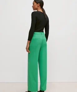 Comma, Wide Leg Trousers Green
