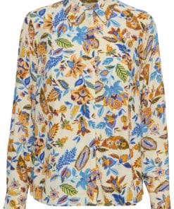 Part Two Sabila Shirt Blue Craft Flower