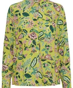 Part Two Sabila Shirt Green Oasis Craft Flower