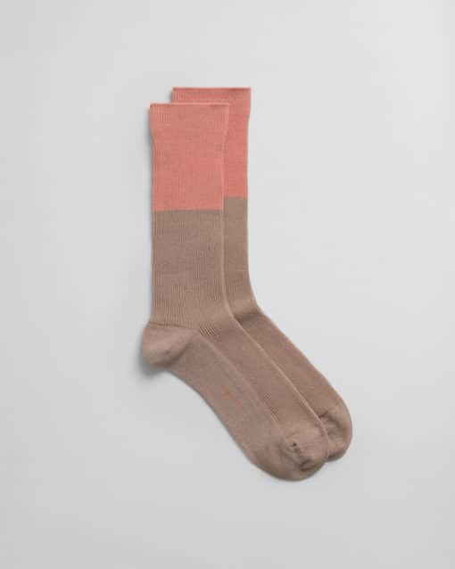 Gant Woman Colorblock Socks Concrete Beige