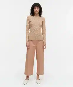 Marimekko Pilke Unikko Jersey Turtleneck Top