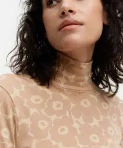 Marimekko Pilke Unikko Jersey Turtleneck Top