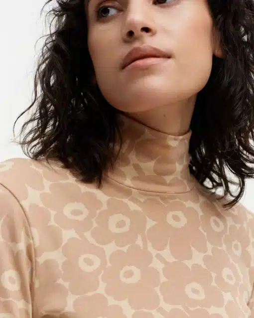 Marimekko Pilke Unikko Jersey Turtleneck Top