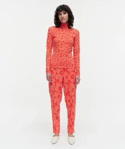 Marimekko Pilke Unikko Jersey Turtleneck Top