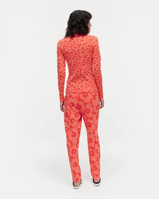 Marimekko Pilke Unikko Jersey Turtleneck Top