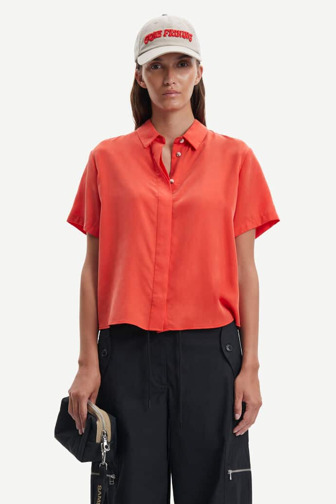 Buy Samsoe & Samsoe Mina SS Shirt Valiant Poppy