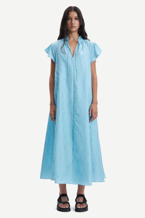 Samsoe & Samsoe Karookh Long Dress  Blue Topaz