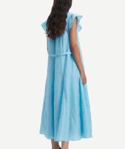 Samsoe & Samsoe Karookh Long Dress Blue Topaz