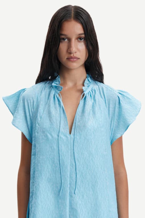 Samsoe & Samsoe Karookh Long Dress  Blue Topaz