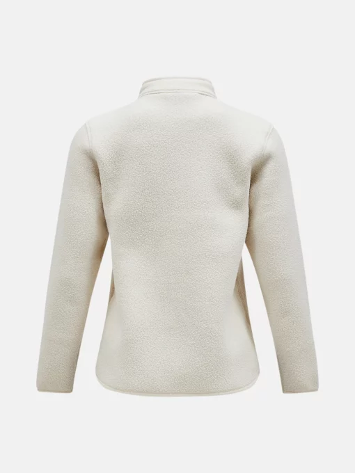 Peak Performance Fleece Snap Cardigan Women Sand Fog