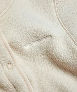 Peak Performance Fleece Snap Cardigan Women Sand Fog