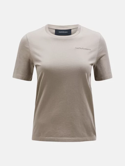 Peak Performance Original Small Logo Tee Women Avid Beige