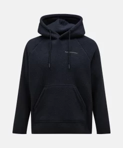 Peak Performance Fleece Hood Men Black