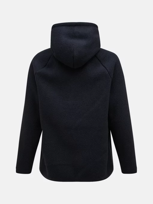 Peak Performance Fleece Hood Men Black