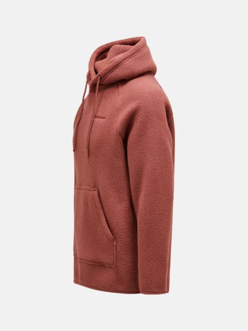 Peak Performance Fleece Hood Men Classic Clay