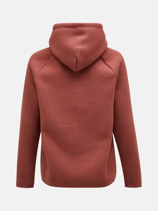 Peak Performance Fleece Hood Men Classic Clay