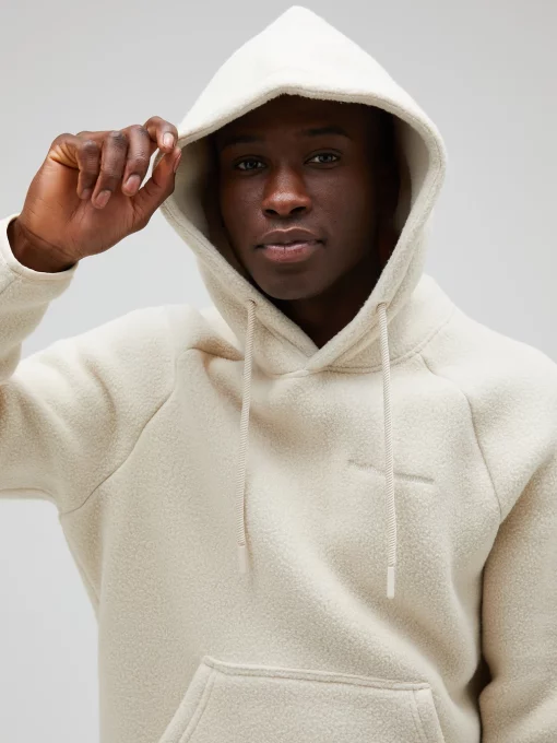 Peak Performance Fleece Hood Men Sand Fog
