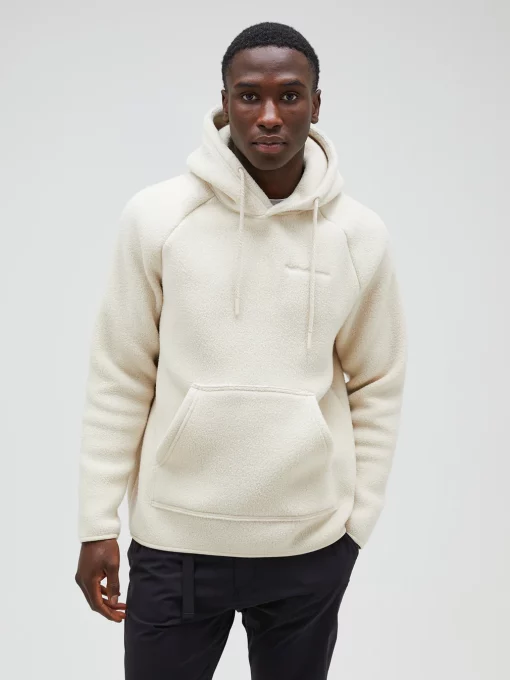 Peak Performance Fleece Hood Men Sand Fog