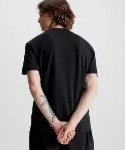 Calvin Klein Logo Tape Tee Black