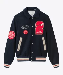 Les Deux Varsity Wool Jacket 2.0 Dark Navy