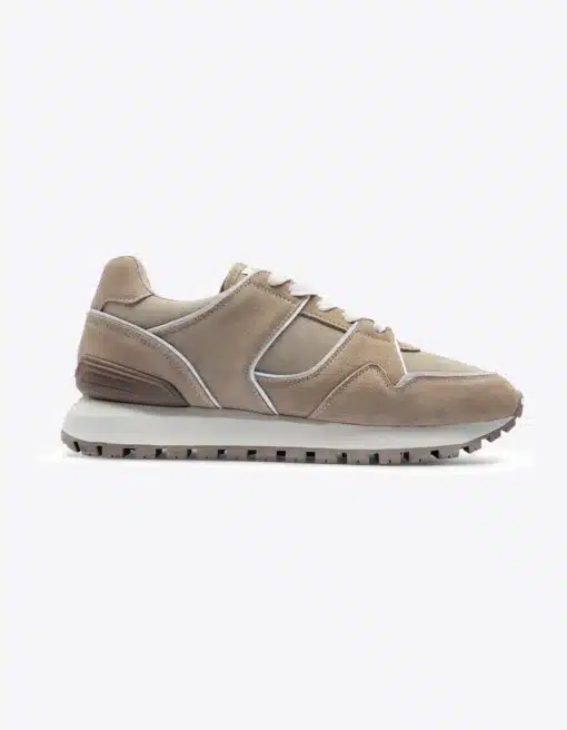 Les Deux Trenton Suede Sneaker Dark Sand