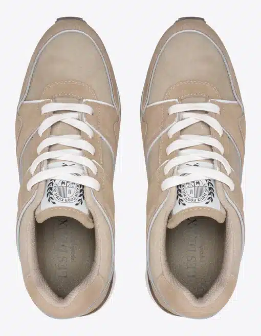 Les Deux Trenton Suede Sneaker Dark Sand